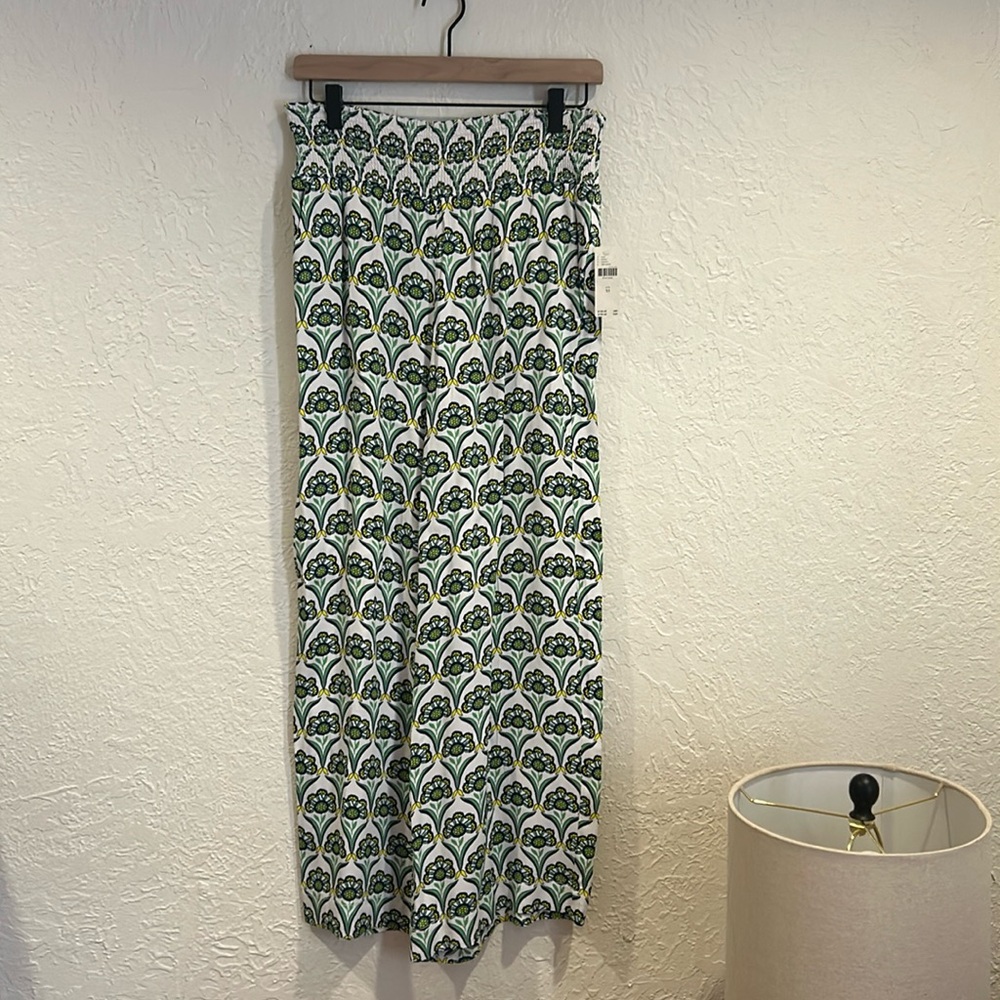 Anthropologie Maeve The saria smocked wide leg pants